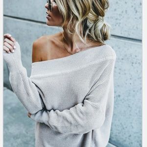 Off the Shoulder Sweater